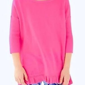 Lilly Pulitzer Girl's Tierneigh Sweater Pink Sunset